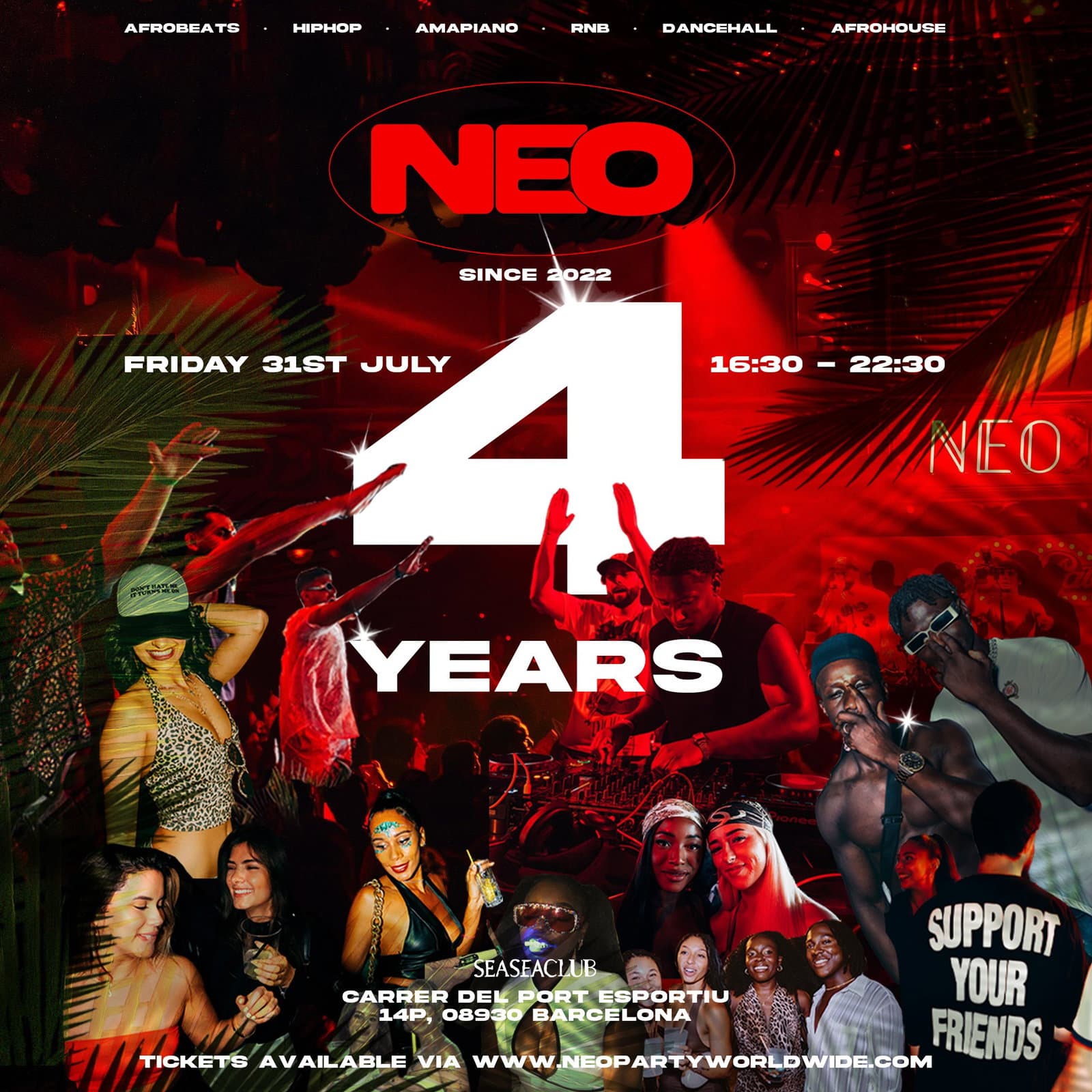 Neo Party (Open Air) 4 Year Anniversary - Barcelona July event cover