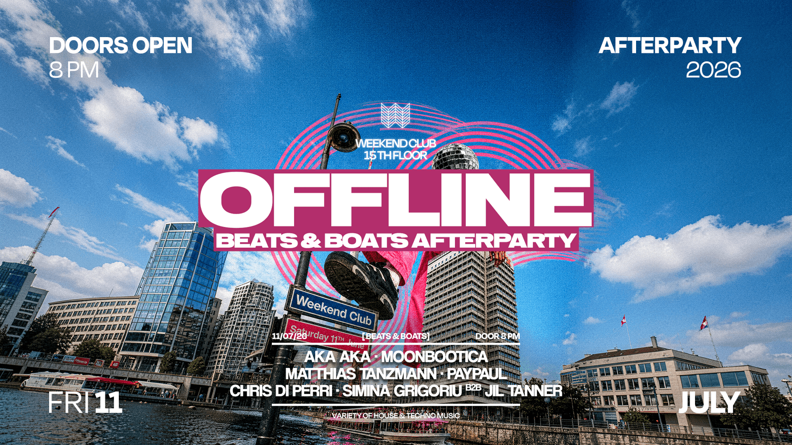 OFFLINE – BEATS & BOATS AFTERPARTY event cover