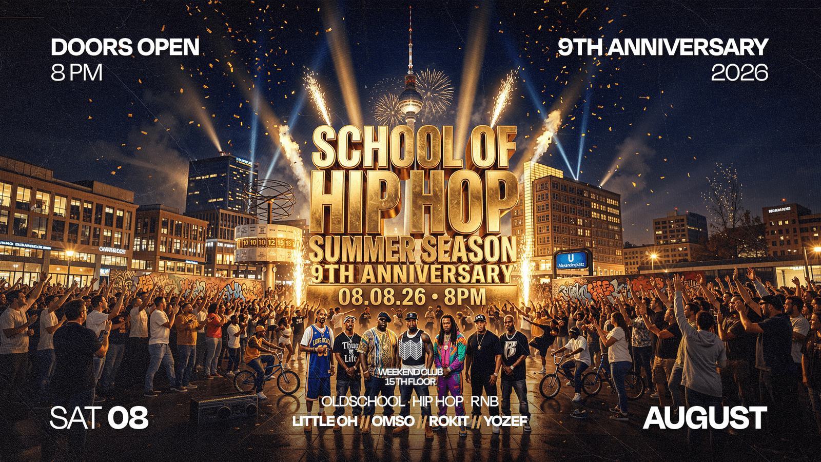 SCHOOL OF HIP HOP – SUMMER SEASON (9TH ANNIVERSARY) event cover