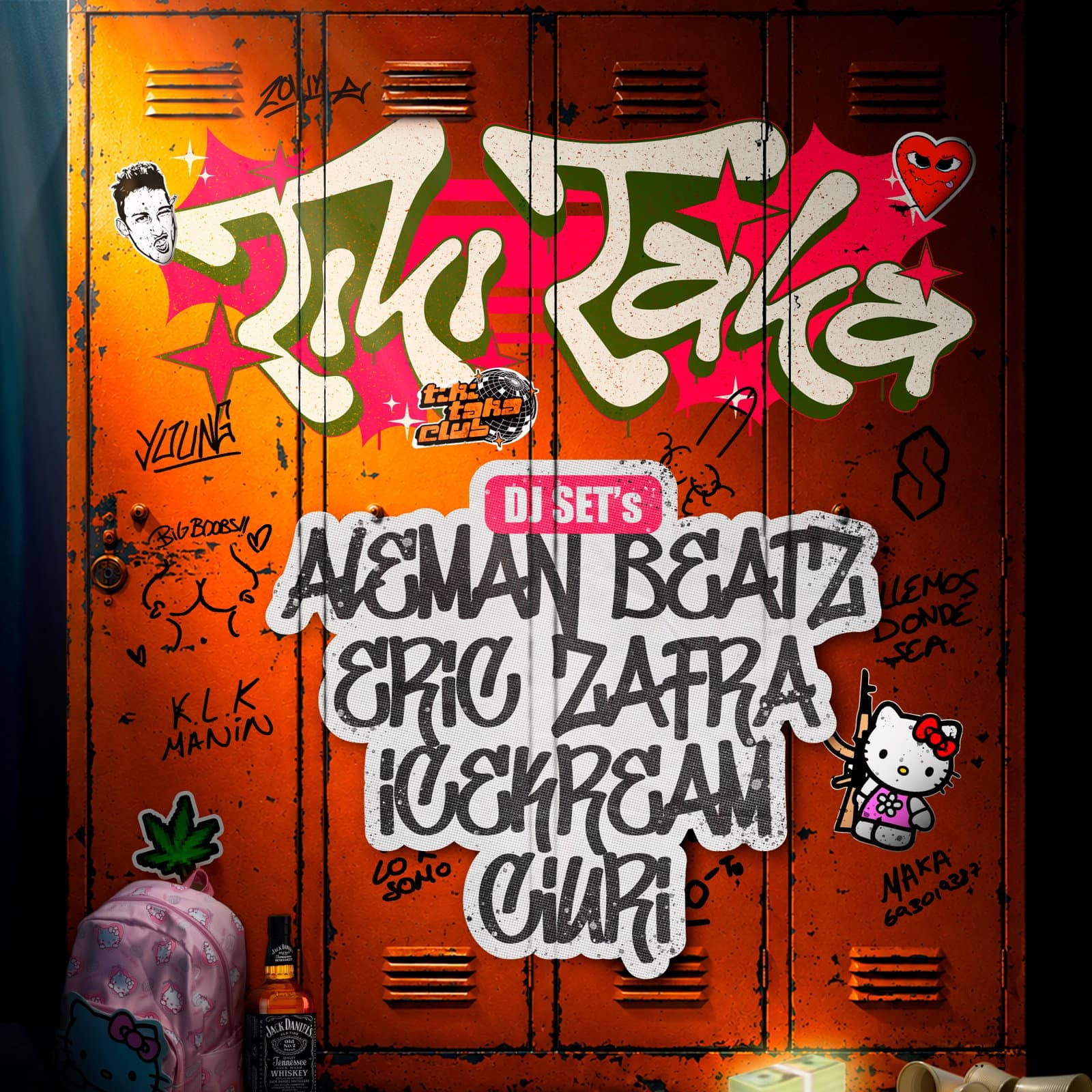 Tikitaka Club w// Aleman Beatz + Eric Zafra + Ciuri + Ice Kream event cover