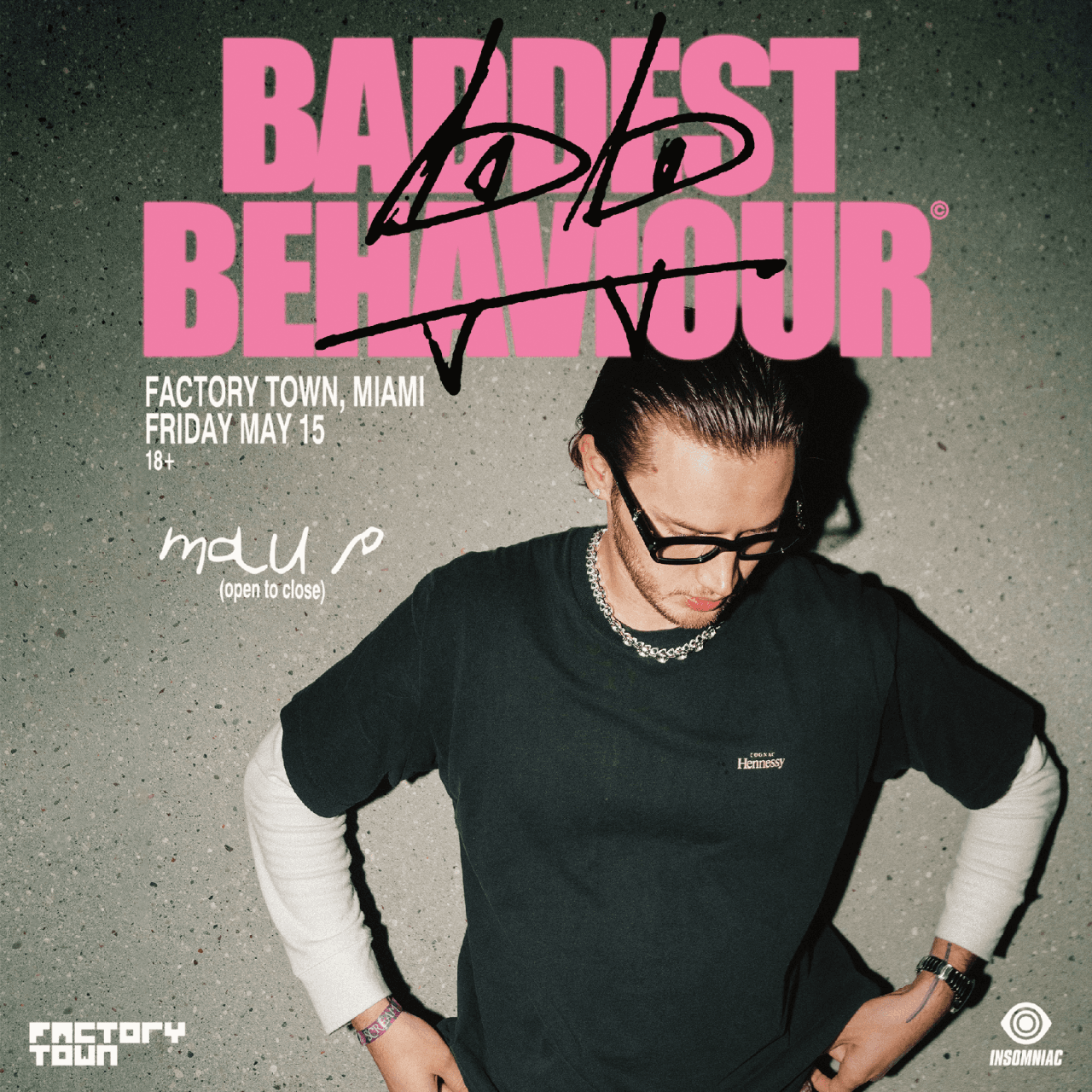 baddest behaviour miami pre-sale sign up event cover