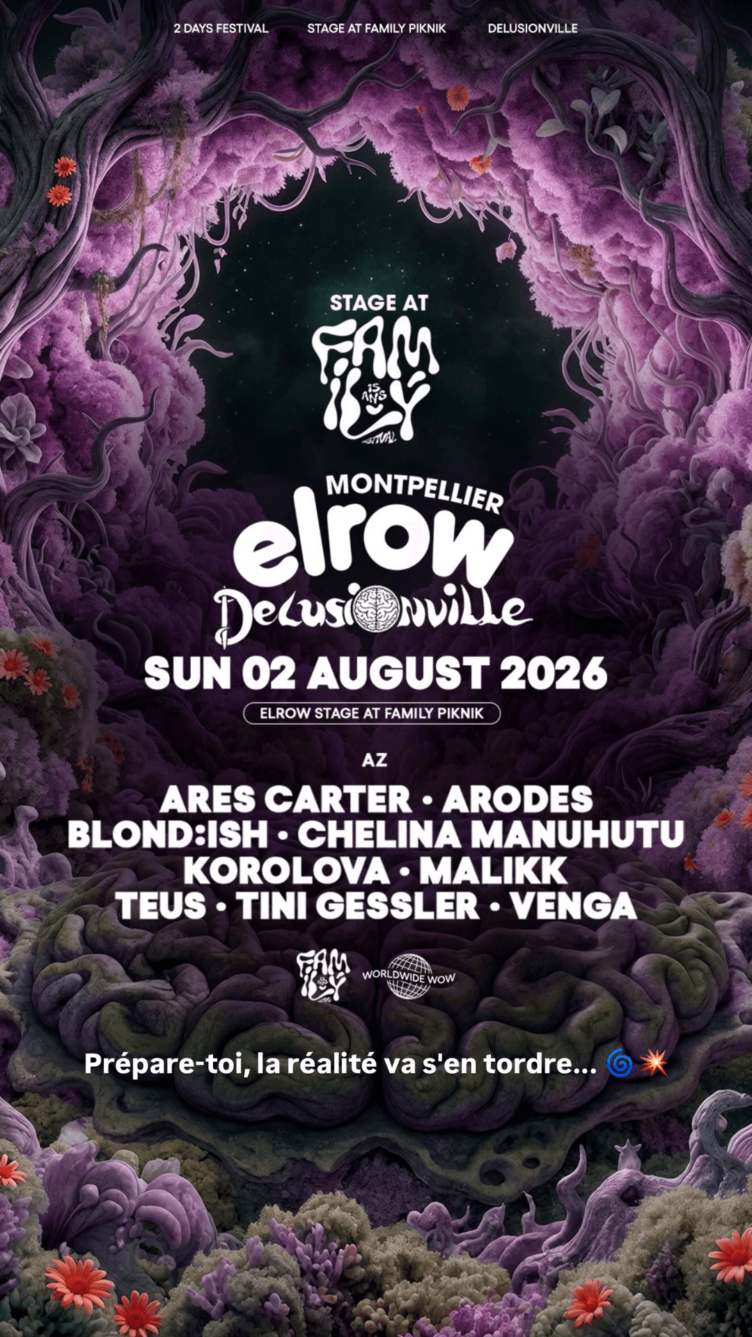 elrow Delusionville (Stage at Family Piknik) event cover