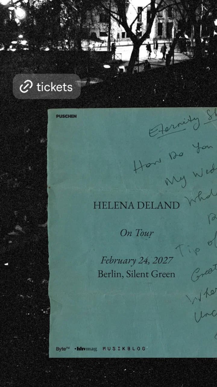 Helena Deland - silent green, Berlin event cover
